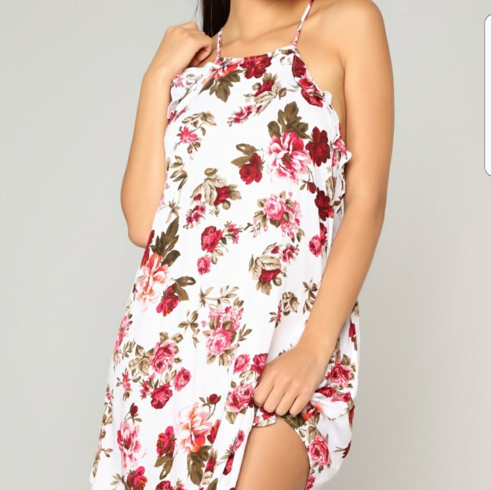 Floral mini dress - Picture 2 of 3